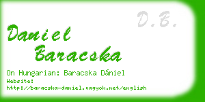 daniel baracska business card