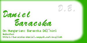 daniel baracska business card